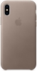 Чохол Original Leather Case для Apple iPhone XS/X Taupe (ARM49769) мал.1