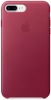Leather Case Original for Apple iPhone 8 Plus (OEM) - Berry мал.1