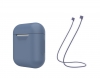Airpods Silicon case+straps midnight blue (in box) мал.1