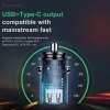 Автомобільний зарядний пристрій Baseus Circular Plastic A+C 30W PPS Car Charger (PD3.0, QC4.0+, SCP, AFC)  Black (CCALL-YS01) мал.5