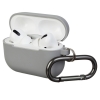 Airpods Pro Ultrathin Silicon case with hook Light Grey (in box) мал.1
