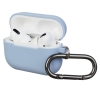 Airpods Pro Ultrathin Silicon case with hook Light Blue (in box) мал.1