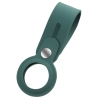Чохол-брелок ArmorStandart для AirTag Silicone Loop with Button Dark Green (ARM59160) мал.1