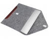 Чохол для ноутбука Gmakin для Macbook Pro 14 світло-сірий, коричнева смуга (GM10-14) мал.4