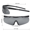 Тактичні захисні окуляри Xaegistac із 3 лінзами (Black Frame) мал.6