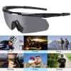 Тактические защитные очки Xaegistac с 3 линзами (Black Frame) мал.7