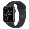 Apple Watch SE GPS 44mm Space Gray Aluminum Case with Midnight Sport Band (MKQ63) мал.1