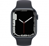 Apple Watch Series 7 GPS 45mm Midnight Aluminum Case With Midnight Sport Band (MKN53) мал.2