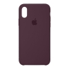 Чохол Original Silicone Case для Apple iPhone XS/X Plum (ARM67858) мал.1