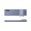 Хаб USB-C ArmorStandart For MacBook M-Series HD4K+LAN+PD+3USB+TF/SDcard Gray (ARM69367) мал.2