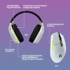 Навушники з мікрофоном Logitech G435SE + G305SE Wireless White (981-001162) мал.2