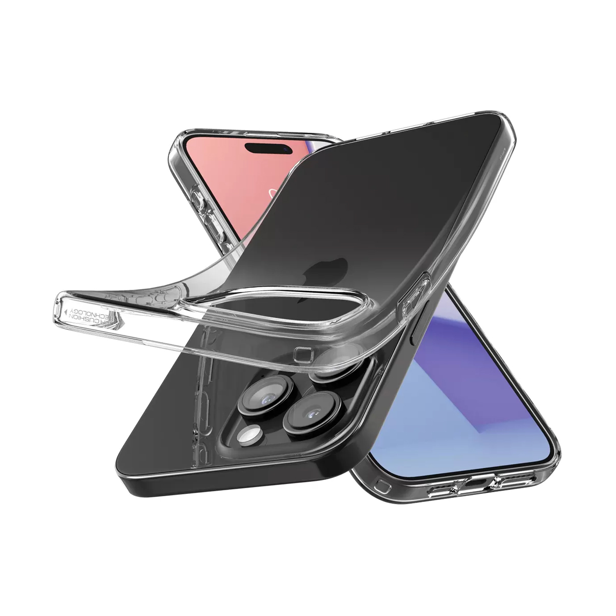Тонкий та прозорий чохол Spigen Liquid Crystal на iPhone 15 Pro