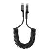 Кабель ArmorStandart AR17 Spiral USB-С to USB-C 3A 1m Black (ARM75392) мал.1