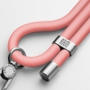 Ремінець для смартфону ArmorStandart Silicone Rope Titanium Pink with Grey holder (ARM76275) мал.1