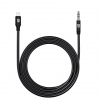 Кабель ArmorStandart Lightning Male to 3.5mm (mini-Jack) Male 1m Black (ARM76889) мал.1