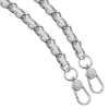 Ремінець для смартфону ArmorStandart Chain link Polished Silver with White Leather (ARM77034) мал.2