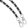 Ремінець для смартфону ArmorStandart Chain link Polished Silver with Black Leather (ARM77033) мал.2