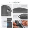 Чохол ArmorStandart Hang Case для Apple AirPods 4 Advanced ash (ARM81278) мал.5