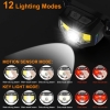 Ліхтар налобний Curtsod Headlamp Rechargeable 1200 Lumen 2-Pack (H-2002) мал.4