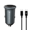 АЗП ArmorStandart USB Type-C PD20W + USB QC 3.0 Grey + кабель USB-C (ARM82461) мал.1