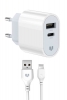 Мережевий зарядний пристрій MadeInFuture MFS12 12W A+C + кабель USB-A to Lightning White (MIF82823) мал.1