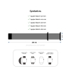 Ремінець ArmorStandart Nylon Band для Apple Watch 49/46/45/44/42 (Series 1-3) Blue Cloud (ARM82569) мал.3