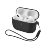 Чохол ArmorStandart Silicone Case with straps для Apple Airpods Pro 3 Black (ARM88291) мал.1