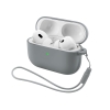 Чохол ArmorStandart Silicone Case with straps для Apple Airpods Pro 3 Grey (ARM88295) мал.1