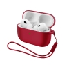 Чохол ArmorStandart Silicone Case with straps для Apple Airpods Pro 3 Wine Red (ARM88302) мал.1