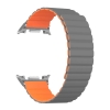 Ремінець ArmorStandart MagLink для Samsung Galaxy Watch 8 / 8 Classic Grey Orange (silver connector) (ARM89078) мал.1