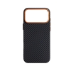 Чохол ArmorStandart LikeCarbon2 SE MagCase для Apple iPhone 17 Pro Max Black Orange (ARM89162) мал.1