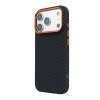 Чохол ArmorStandart LikeCarbon2 SE MagCase для Apple iPhone 17 Pro Max Black Orange (ARM89162) мал.5