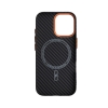 Чохол ArmorStandart LikeCarbon2 SE MagCase для Apple iPhone 17 Black Orange (ARM89160) мал.2