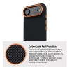 Чохол ArmorStandart LikeCarbon2 SE MagCase для Apple iPhone 17 Air Kevlar Black Orange (ARM89166) мал.7