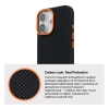 Чохол ArmorStandart LikeCarbon2 SE MagCase для Apple iPhone 17 Kevlar Black Orange (ARM89163) мал.7