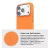 Чохол ArmorStandart LikeCarbon2 SE MagCase для Apple iPhone 17 Pro Max Kevlar Orange Rose Gold (ARM89169) мал.7