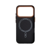 Чохол ArmorStandart LikeCarbon2 SE MagCase для Apple iPhone 17 Pro Black Orange (ARM89161) мал.2