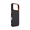 Чохол ArmorStandart LikeCarbon2 SE MagCase для Apple iPhone 17 Pro Black Orange (ARM89161) мал.3