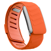 Ремінець ArmorStandart Silicone Tech для Whoop 5.0 / MG Orange with Silver (ARM90099) мал.1