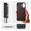 Чохол ArmorStandart BlackIcon Aramid Twill MagCase для Apple iPhone 17 Black (ARM90148) мал.7
